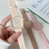 Creative Fashionable Macaron Color Square Watch Multicolored PU Watchband Quartz Watch Women Casual Watch 5