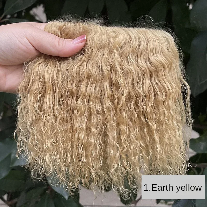Basic Color Wool Roll For Dolls Doll Dress-up DIY Wig Doll Modification Wig Reroot Wigs 1pc 5*10cm/1.97*3.94inch wool roll