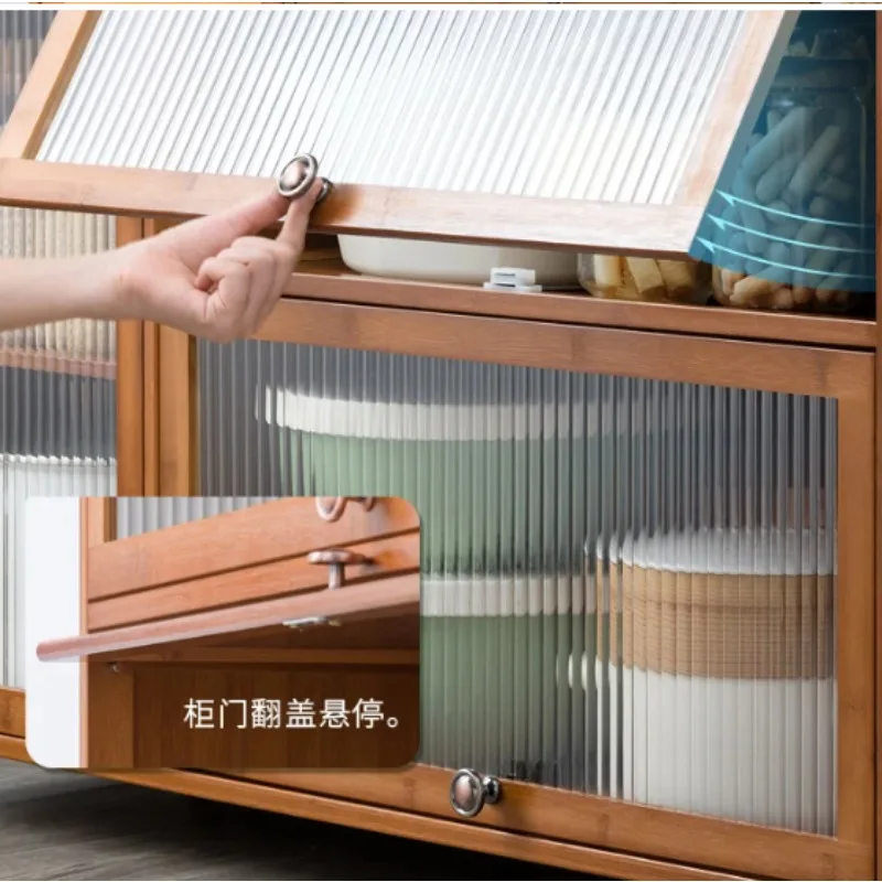 Compact Kitchen Bamboo Cabinet Kichen Set Units Furniture Cabinets Pantry Storage Hutch Alacena Cupboard Unit Metal Gabinet Sink 3