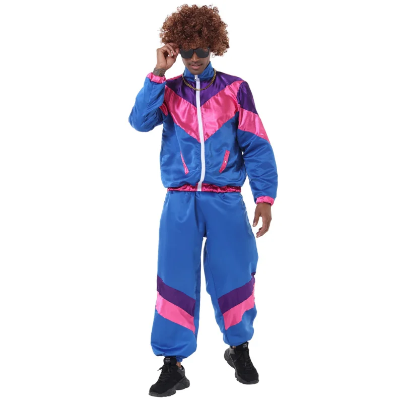 Retro 80s Disco Hippie Costume Ski Sports Jumpsuit Aerobics Costume  Halloween Carnival Party Costume - AliExpress