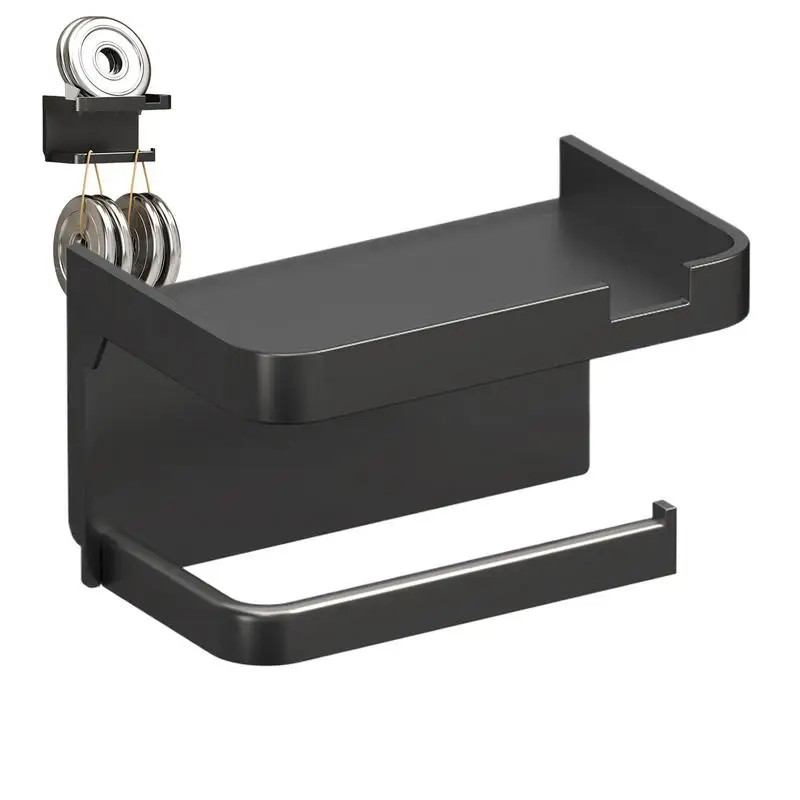 No Drill Toilet Paper Holder No Punching Paper Towel Holder Adhesive Tissue Roll Drilling Towel Rack For
