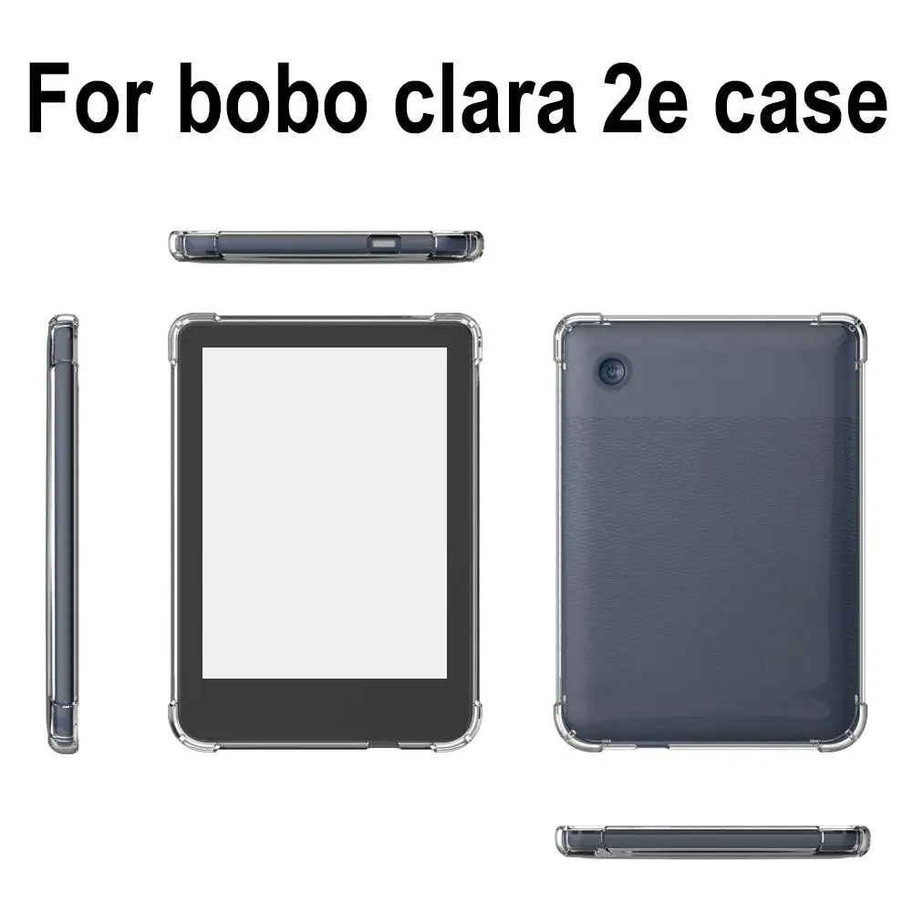 Cover In Tpu Trasparente Per Kobo Nia 6.0 Pollici Kobo Libra 2 7 Pollici Clara 2E Manica Morbida Anti-Caduta A Quattro Angoli N0K1
