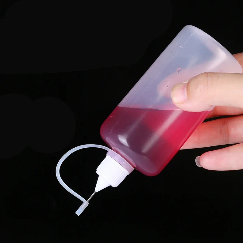 5-100ml Needle Tip Glue Bottle Squeeze Plastic Bottle Dispensing Needle Childproof Cap Liquid Flux Dispenser