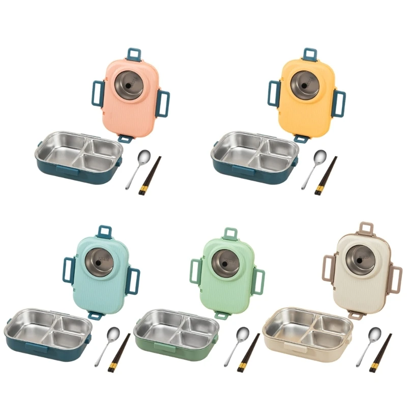 

Герметичный и прочный контейнер для обеда, герметичная решетка Bento 3, нержавеющая сталь R7UB