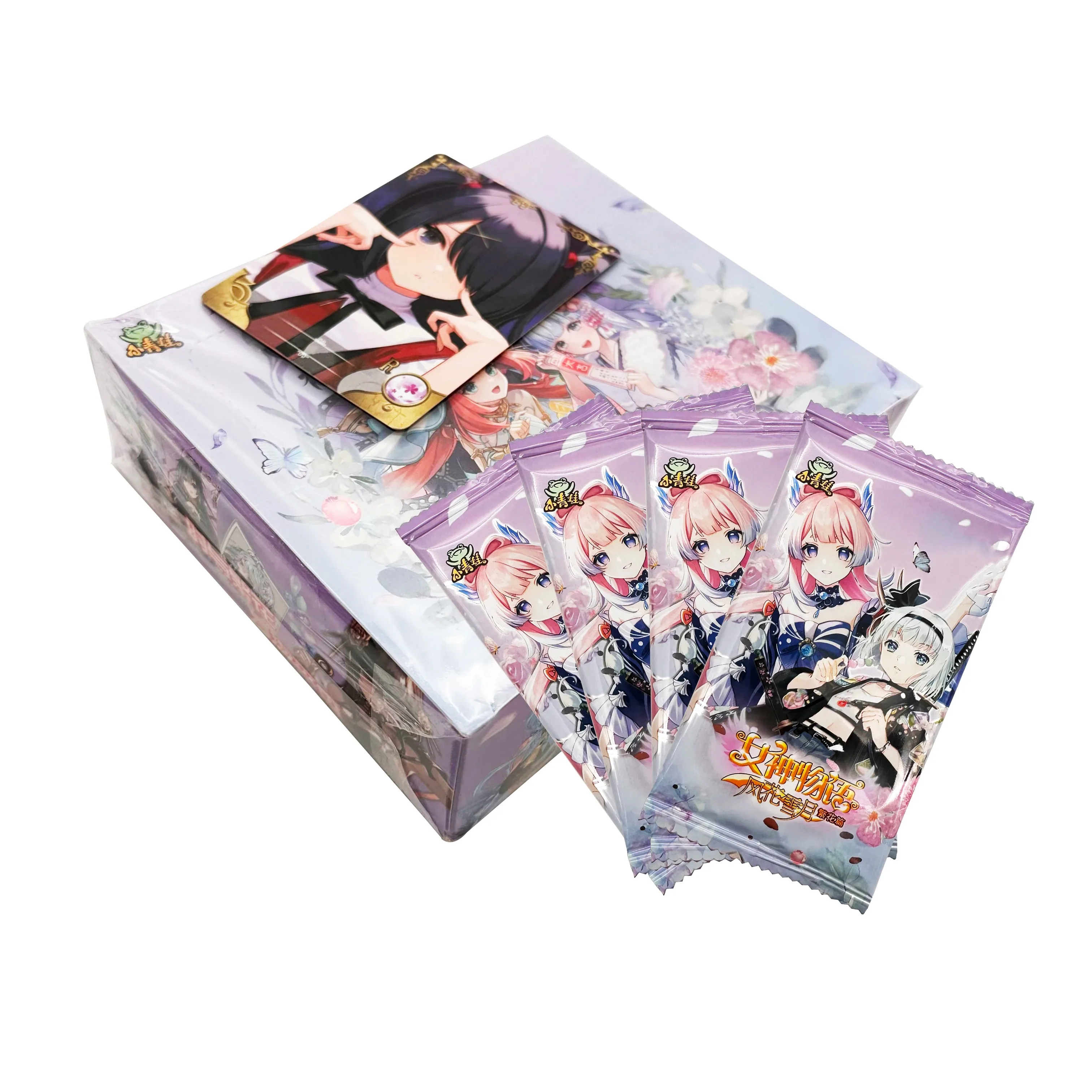 Animation Game Cards 150pcs 30 Goddess story Wind flower Snow moon noble beauty animation game collection rare girl princess around