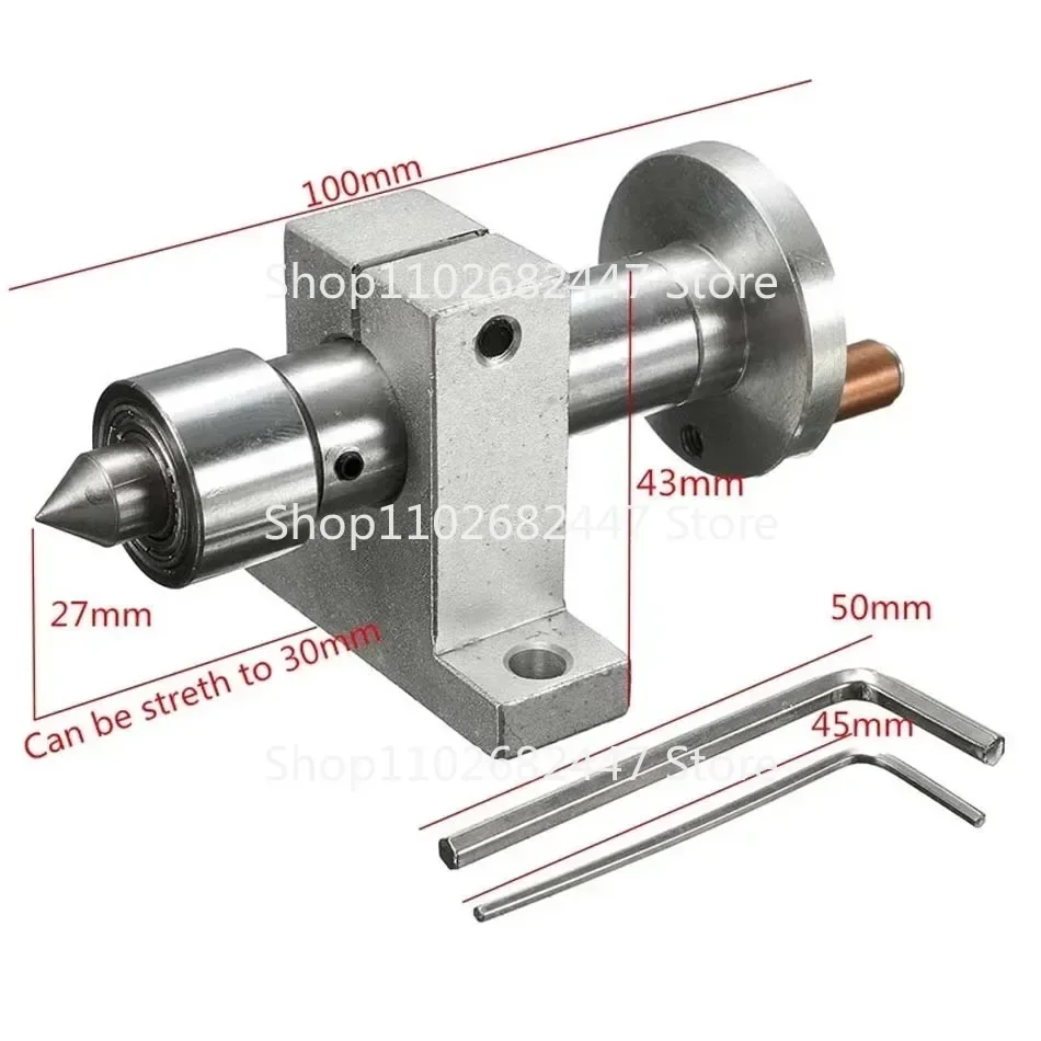 Adjustable Double Bearing Live Centre Metal Revolving With 2pcs Wrenches DIY Accessories For Mini Lathe Machine lathe spare part lathe center head 1 Set