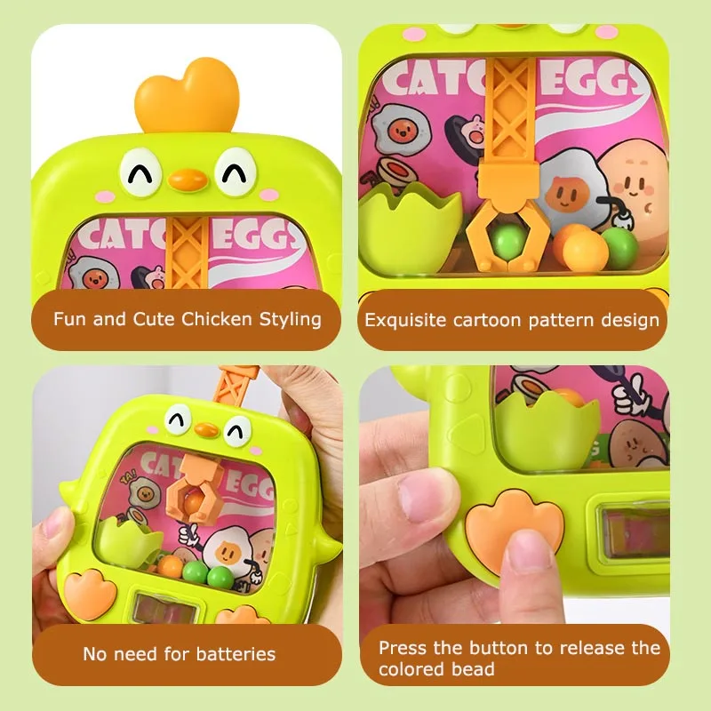 Funny Animal Claw Machine Toys Children Board Games Cute Chicken Catcher Claw Ball Grabbing Toys Kids Birthday Christmas Gift 3