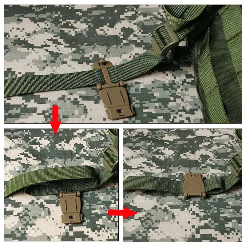 5 Pcs/lot 30mm Molle Webbing Strap Tactical Backpack Bag Connecting Buckle Clip Carabiner Clasp EDC