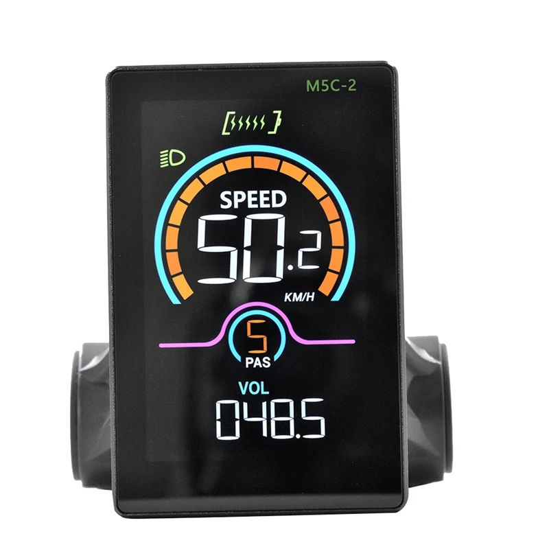 M5C-2 E-Bike Bluetooth LCD Display Electric Scooter Speedometer LCD Panel UART For Mountain Electric Bike 6PIN