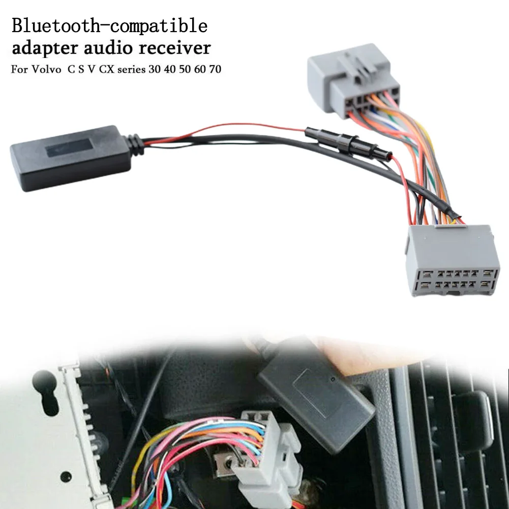 

Audio Music Receiver AUX Bluetooth Adapter Module For Volvo C30 S40 S60 S80V50 XC70 BT Call Handsfree Car Accessories