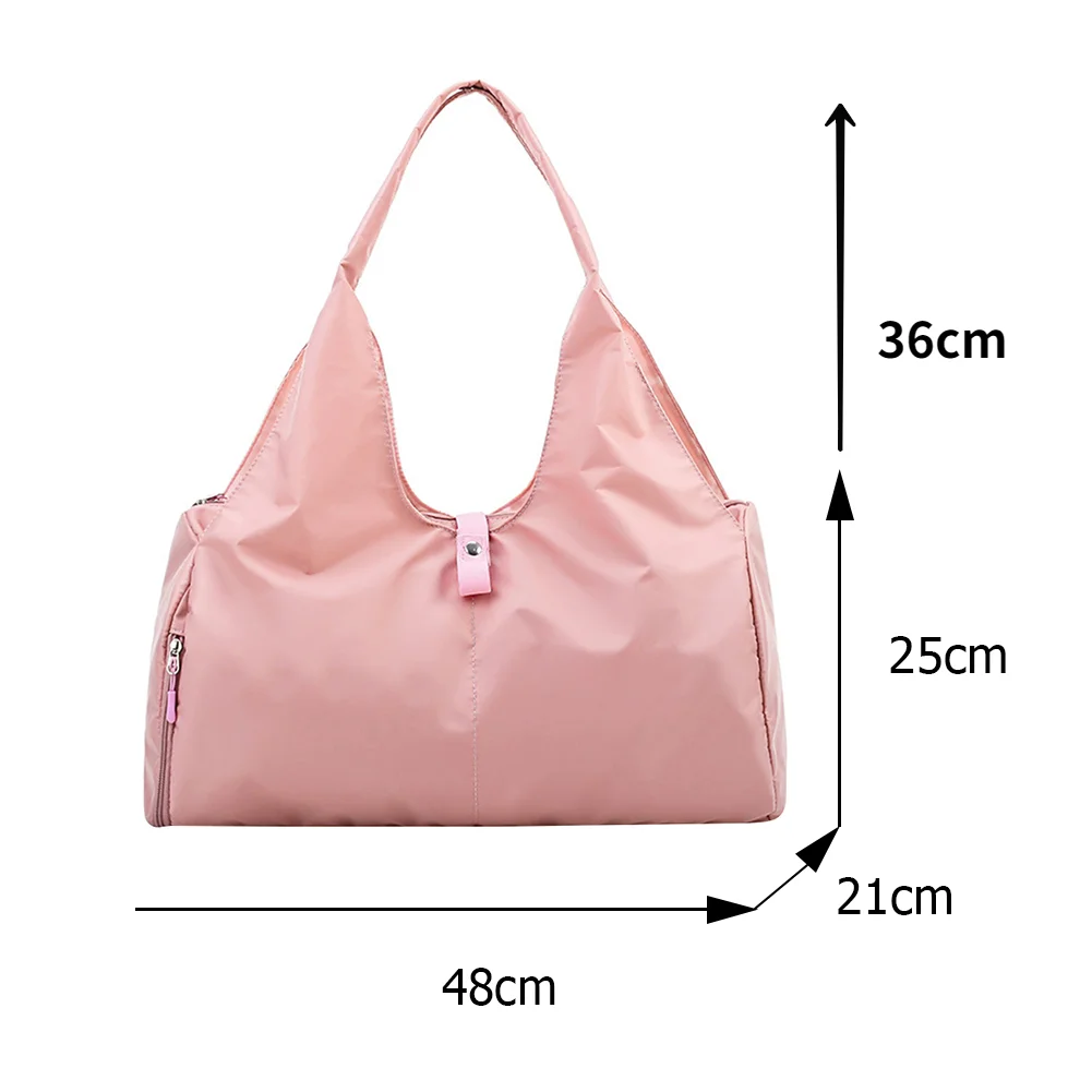 Fashion Women Shoulder Bags Ladies Travel Fitness Yoga Sports Tote Solid Casual Large Capacity Travel Storage Bag Handbag