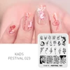 Nail Stamping Plates Stamp Template Musical Note Instrument Tape Dancer Design Printing Nail Art Plate Stainless Steel Tools 6