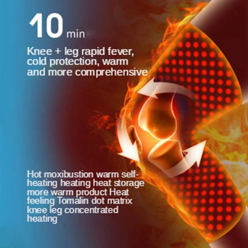 1 Pair Self Heating Knee Pads Knee Warm For Men and Women With Joint Pain Tourmaline Support Arthritis Relief Recovery Knee Pad