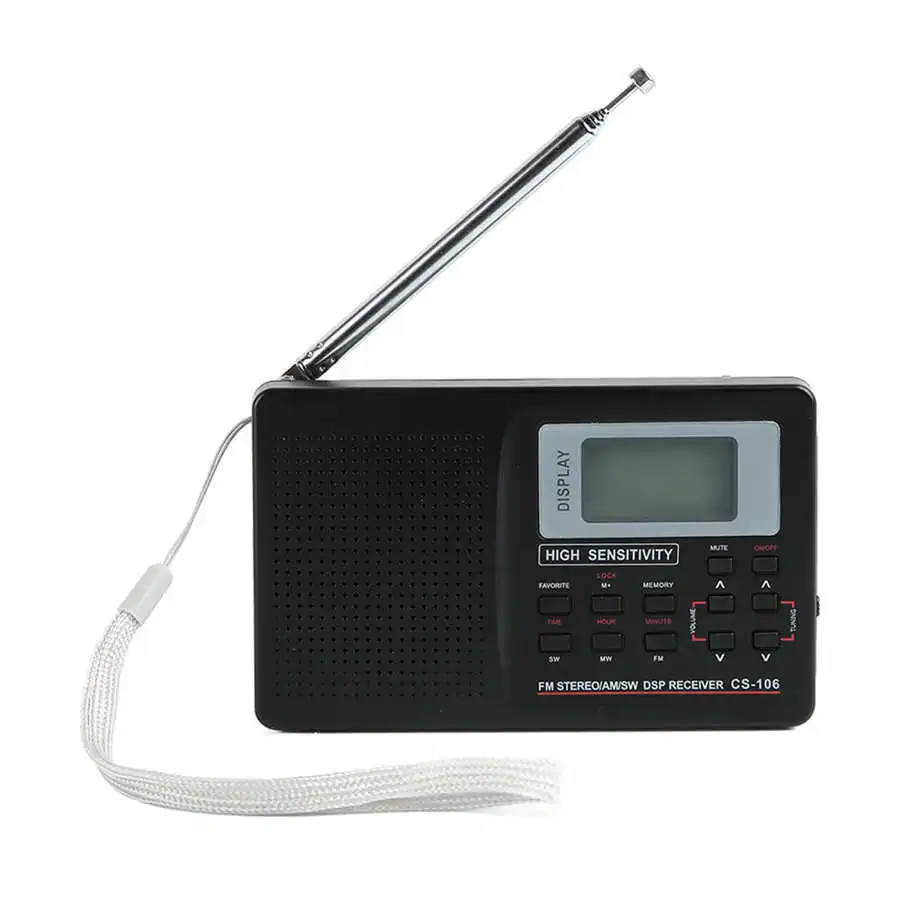 CS 106 AM FM SW Radio Portable Digital Full Band Pocket Radio with ...