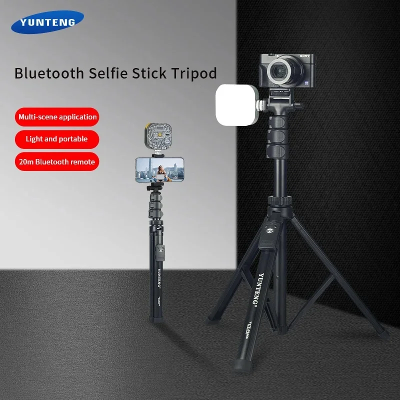 YUNTENG VCT-91666 All-in-one Selfie Stick Tripod Hot Shoe