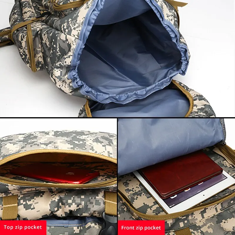 Tactical backpack tactical bag outdoor camouflage men large capacity waterproof military travel hiking bag