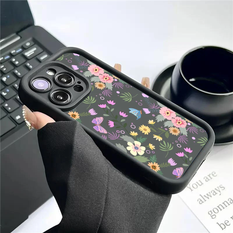 Oil Painting Colorful Flower Phone Case Cover