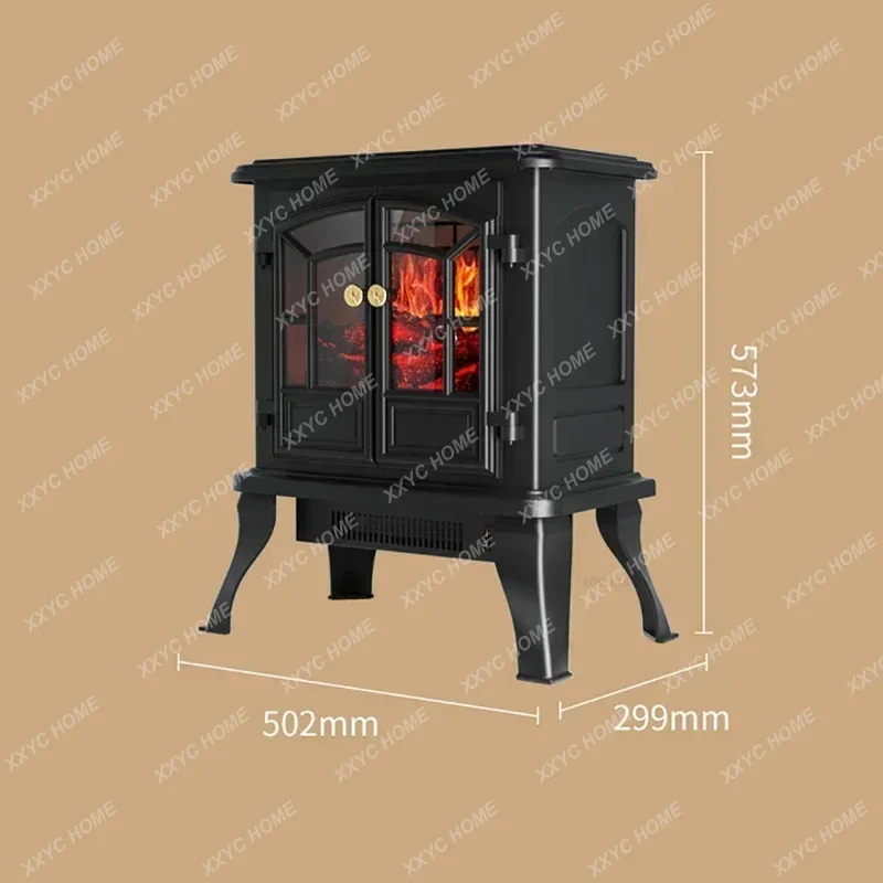 European-style Fireplaces Heater Household Imitation Fire Electric Fireplace Creative Indoor Energy-saving Decorative Wood Stove