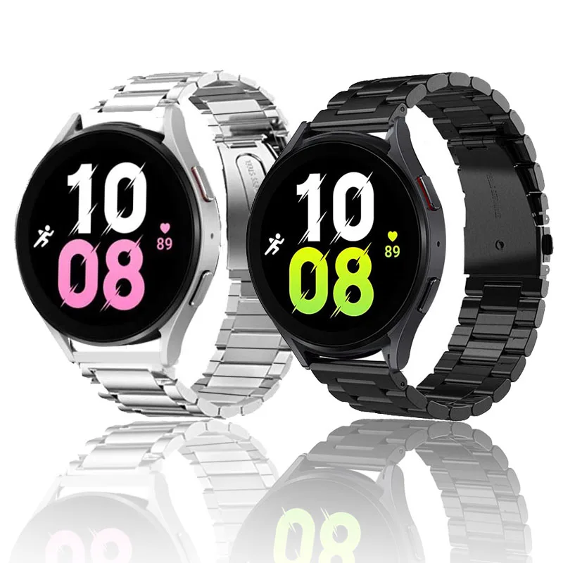 

Ремешок correa металлический для Samsung galaxy watch 4 Classic, браслет для samsung galaxy watch 5/4 44 мм/40 мм 5 Pro, 20 мм 22 мм