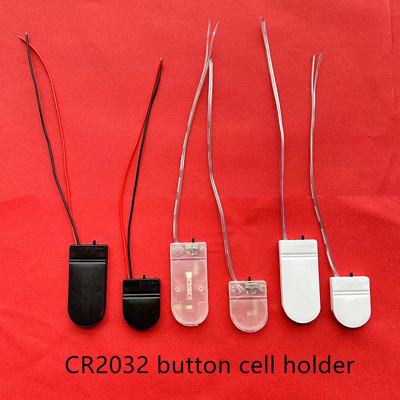 10PCS CR2025 CR2032 버튼 코인 셀 배터리 소켓 홀더 케이스 커버 ON-OFF 스위치 3V 배터리 보관함