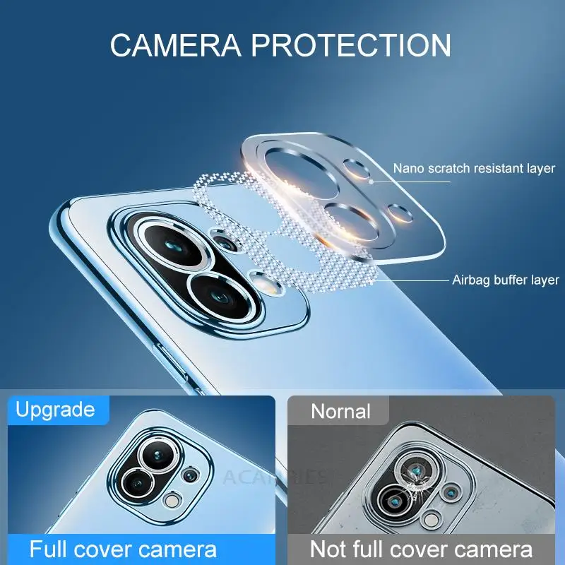Luxury Plating Bumper Clear Case - Transparent Silicone Cover
