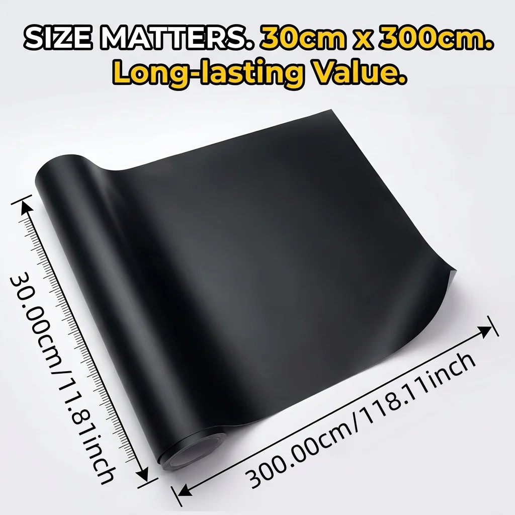 matte black 30 300cm