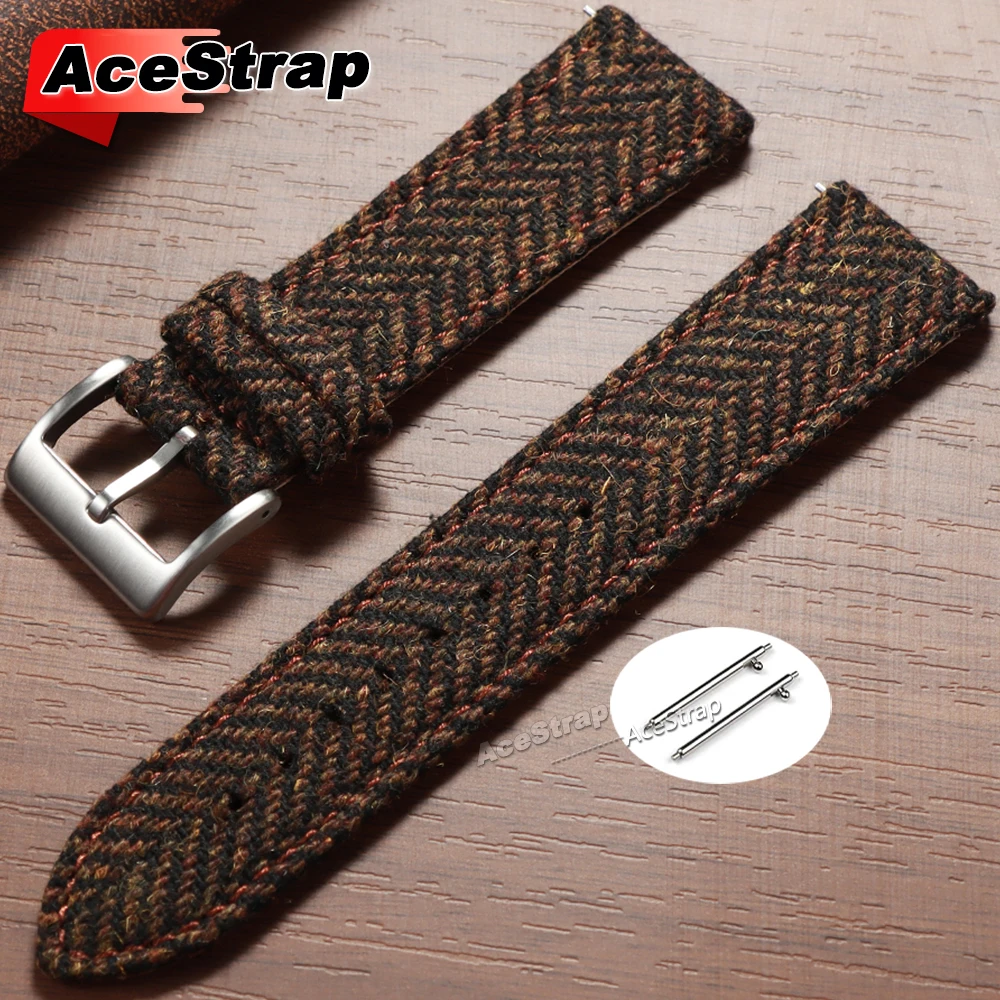 Universal Nylon Fabric Watch Band - Quick Release Wrist Strap Accessory