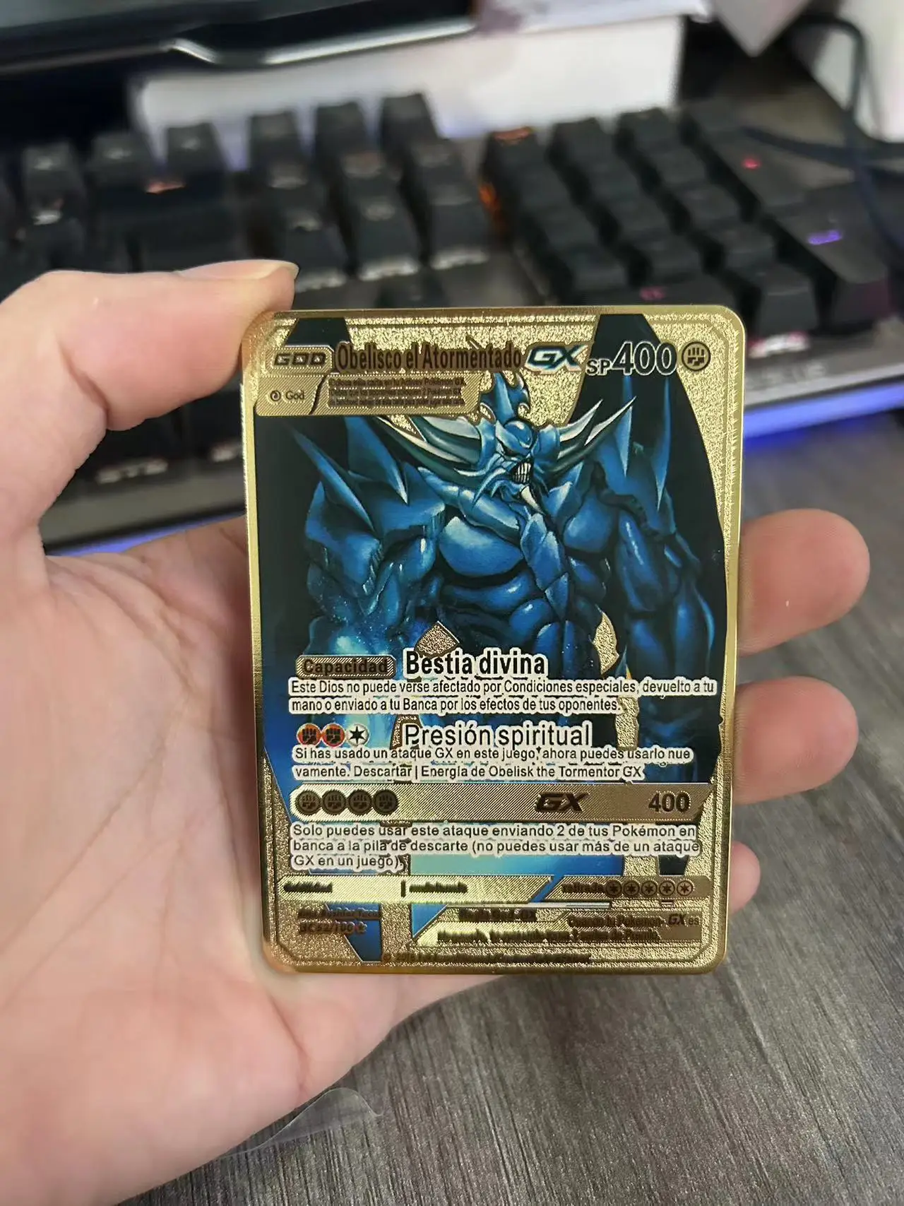 thumbnail image 1 of Spanish Metal Cards Card Letters Spanish Iron Cards Mewtwo Pikachu Gx Charizard Vmax Cartas Vmax, 1 of 5