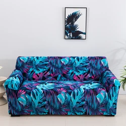Elegant Floral Stretch Sofa Cover with Elastic Band - Furniture Protector - 1pc 4 Seater (Color 24)