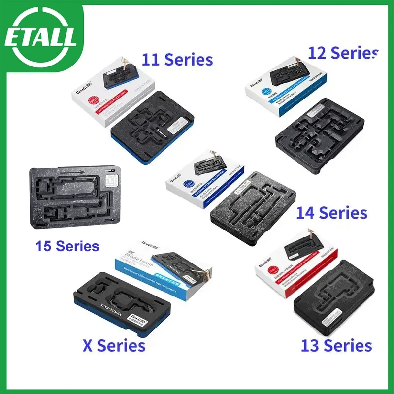 QianLi Middle Layer Board Plant Tin Platform BGA Reballing Stencil Kit for iPhone11 12 13 14 15 PRO Mini X XR XS MAX Repair Tool