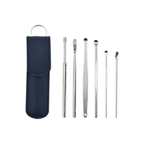 Complete Stainless Steel Earwax Removal Tool Set - Efficient and Hygienic Ear Pick Cleaner, Including 1 Set of Ear Wax Removers  1