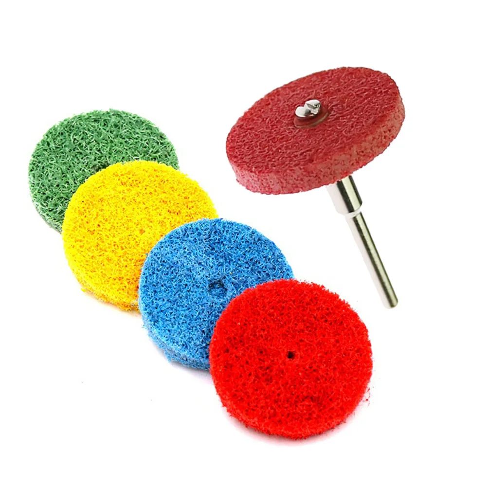 

6pcs Grinding Wheel Abrasive Block Nylon Fibre Abrasive Point T-Shaped Polishing Rotay Tools Sanding Polisher Grind Stone Polish