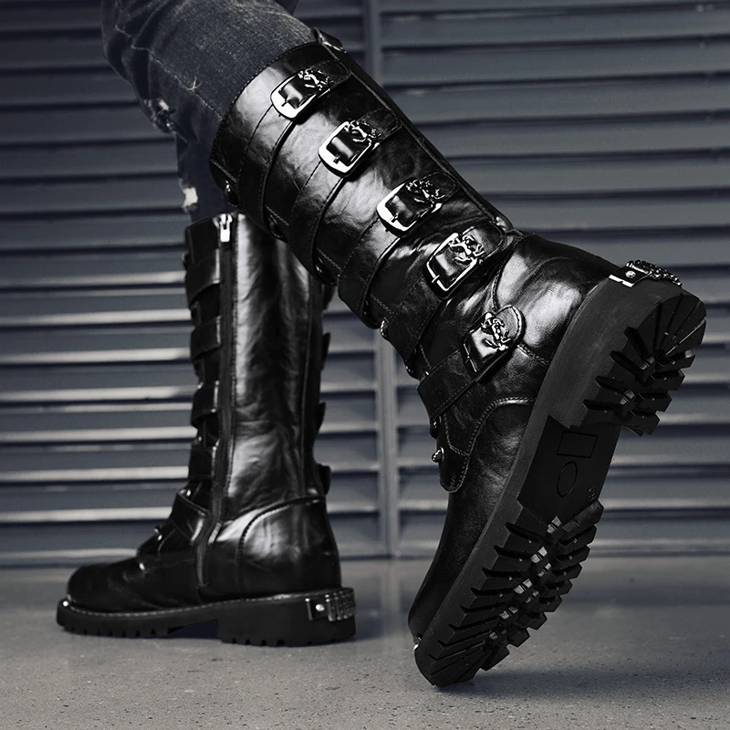 【m.l 2025.8.7】COS LEATHER BIKER BOOTS COS Leather Biker Boots | endource