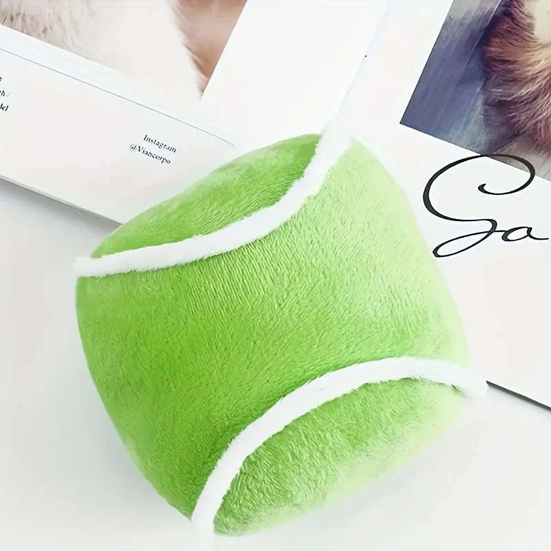 1Pc Pet Plush Sound-Making Toy New Ball Dog and Cat Toys Football Rugby Interactive Puppy Training Toys Boredom - Pet Supplies 3