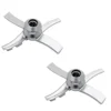 2PCS Replacement Paddle Blade for Ninja Creami NC300 Series , Mixing Blade Paddle NC301, CN305A, CN301CO Silver 1