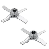 2PCS Replacement Paddle Blade for Ninja Creami NC300 Series , Mixing Blade Paddle NC301, CN305A, CN301CO Silver 1