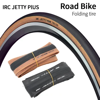 IRC JETTY PLUS Pneumatico per bicicletta Pneumatici per bici da strada 700x23C 700X25C 700X28C tirel laterale giallo pieghevole leggero pneumatico retrò