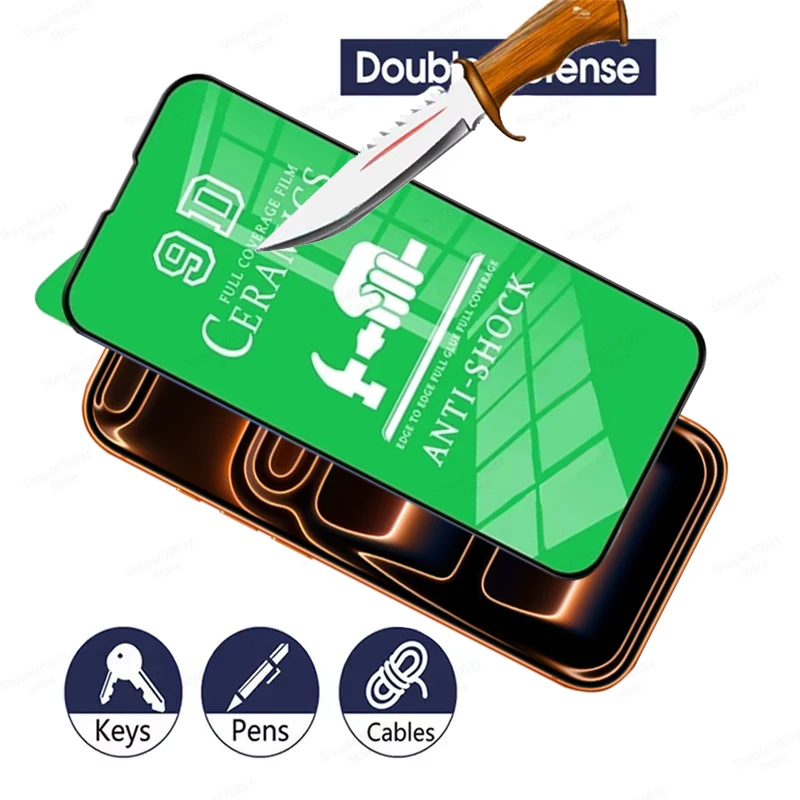 Clear Ceramic Film Screen Protector - 3 Pack