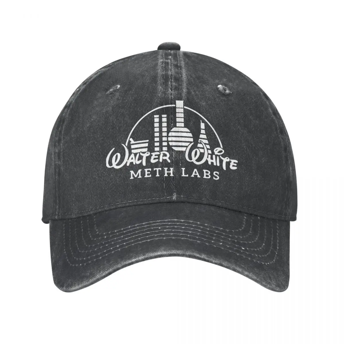 

Walter White Meth Labs Washed Denim Baseball Cap Adjustable Hat Dad Breaking Bad Heisenberg Pinkman Cap Summer Casquette Gorras
