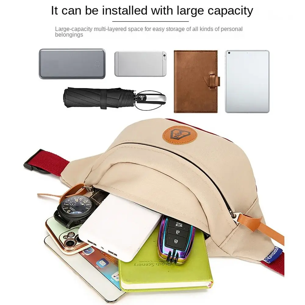 Large Capacity Crossbody Bag Functional Waistpack For Men_voghion.com