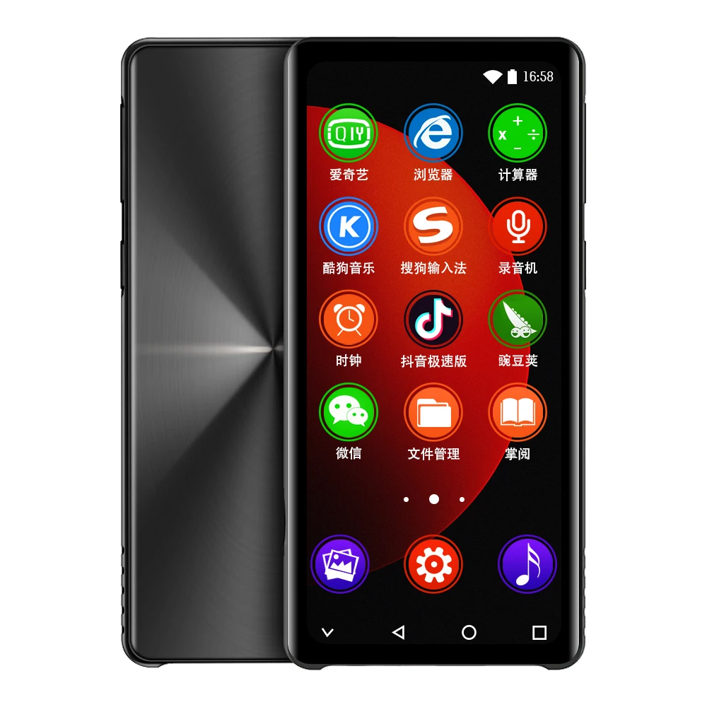 Yophoon 4 Inch M18 Android 8.1 WiFi MP3 MP4 Player Bluetooth 5.0 Full Touch IPS Screen FM/Recorder/Browser/Up to 256GB mp4 player music player mini media player