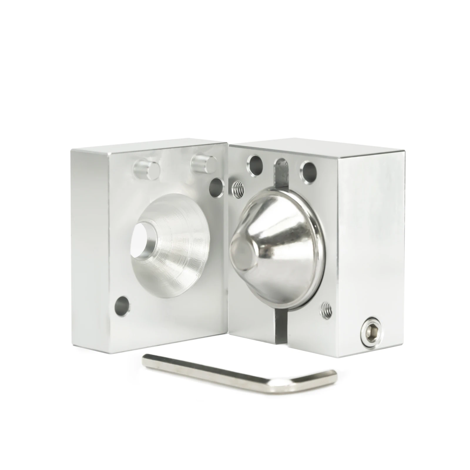 1 45 OD 7 L Aluminum Solvent Trap with two end cups 1 2 28 5