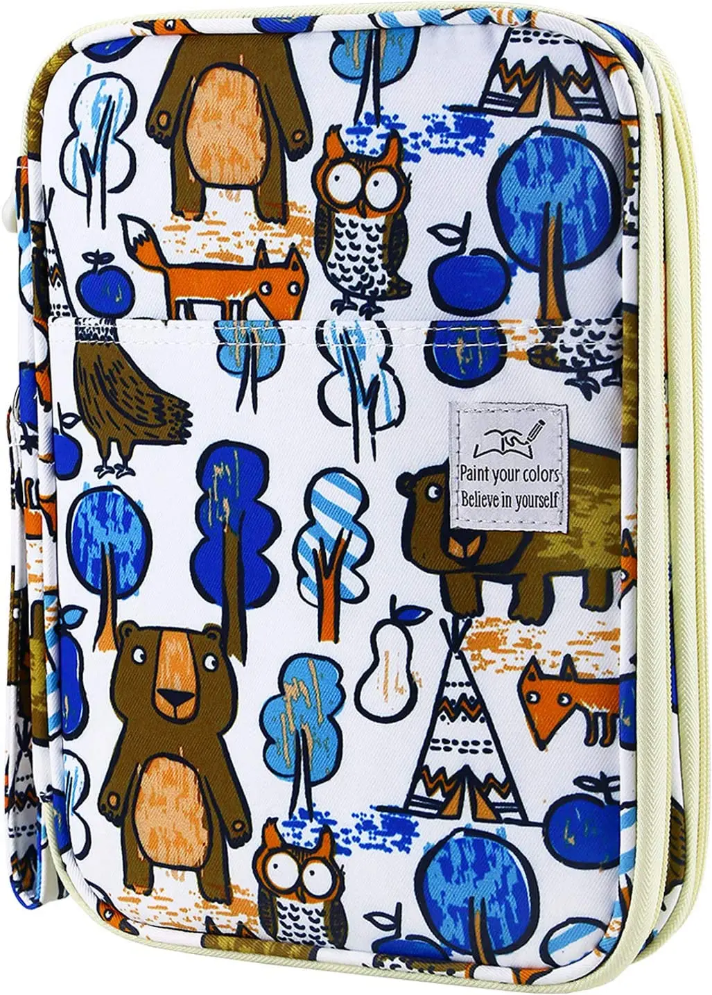 

Colored Pencil Case for Student & Artist (96/192 slots), Large Capacity Pencil Holder with Zipper for Prismacolor Watercolor
