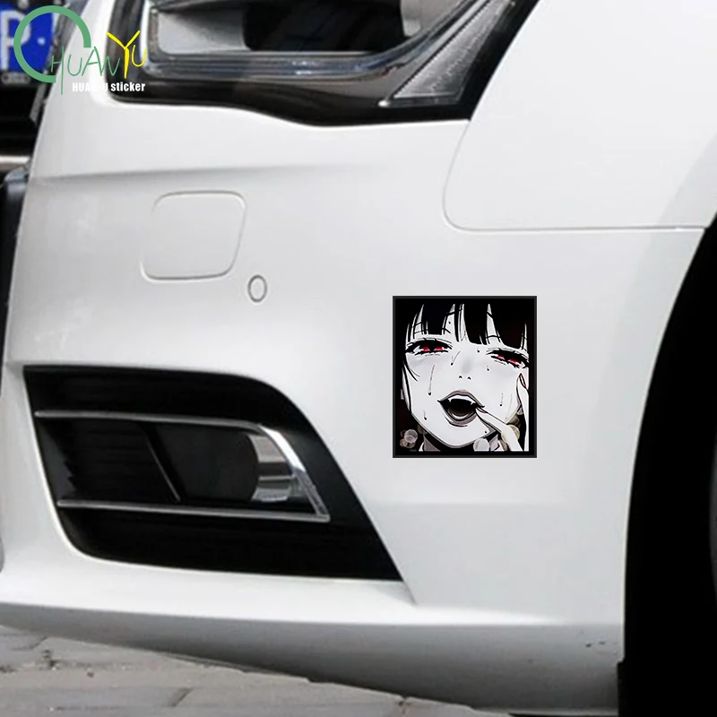 Peace Love Girl Smiley Face Vinyl Sticker - 6 Inch Gloss White Decal For Laptop, Car, Wall Decor