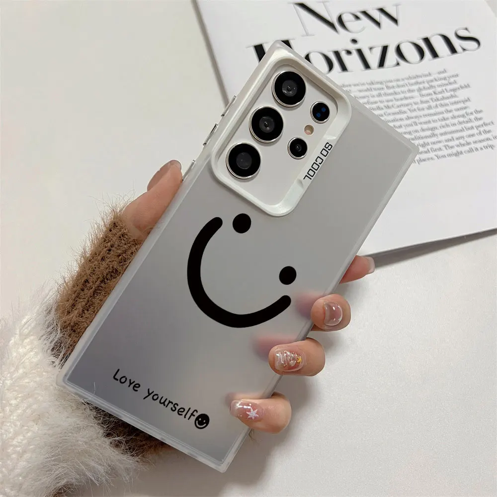 Silver Smile Cheeks Shockproof Phone Case - Durable Hard Cover