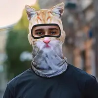 3D Cat Balaclava Motorcycle Cute Full Face Hood Mask Skiing Snowboard Hat Helmet Liner Biker Face Gorra Headgear Hat 1