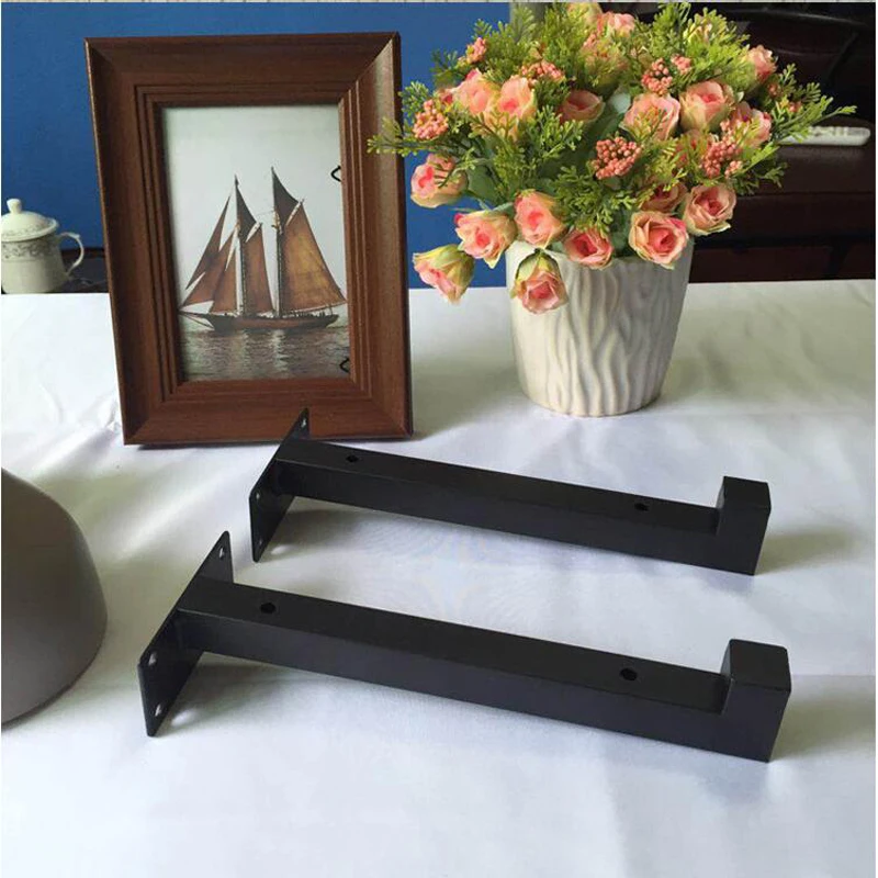 20/30CM Wall Mounted Single Layer Board Wrought Iron Bracket Furniture Shelf Support