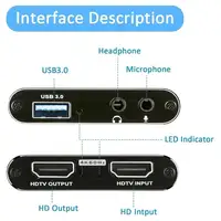 4K HDMI-Compatible to USB 3.0 1080P@60Hz Video Capture Card With Loop-Out for PS5 PC Game Live Streaming Camera Broadcast OBS - Image 3