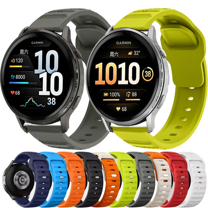 Versatile Silicone Watch Strap - 20mm/22mm