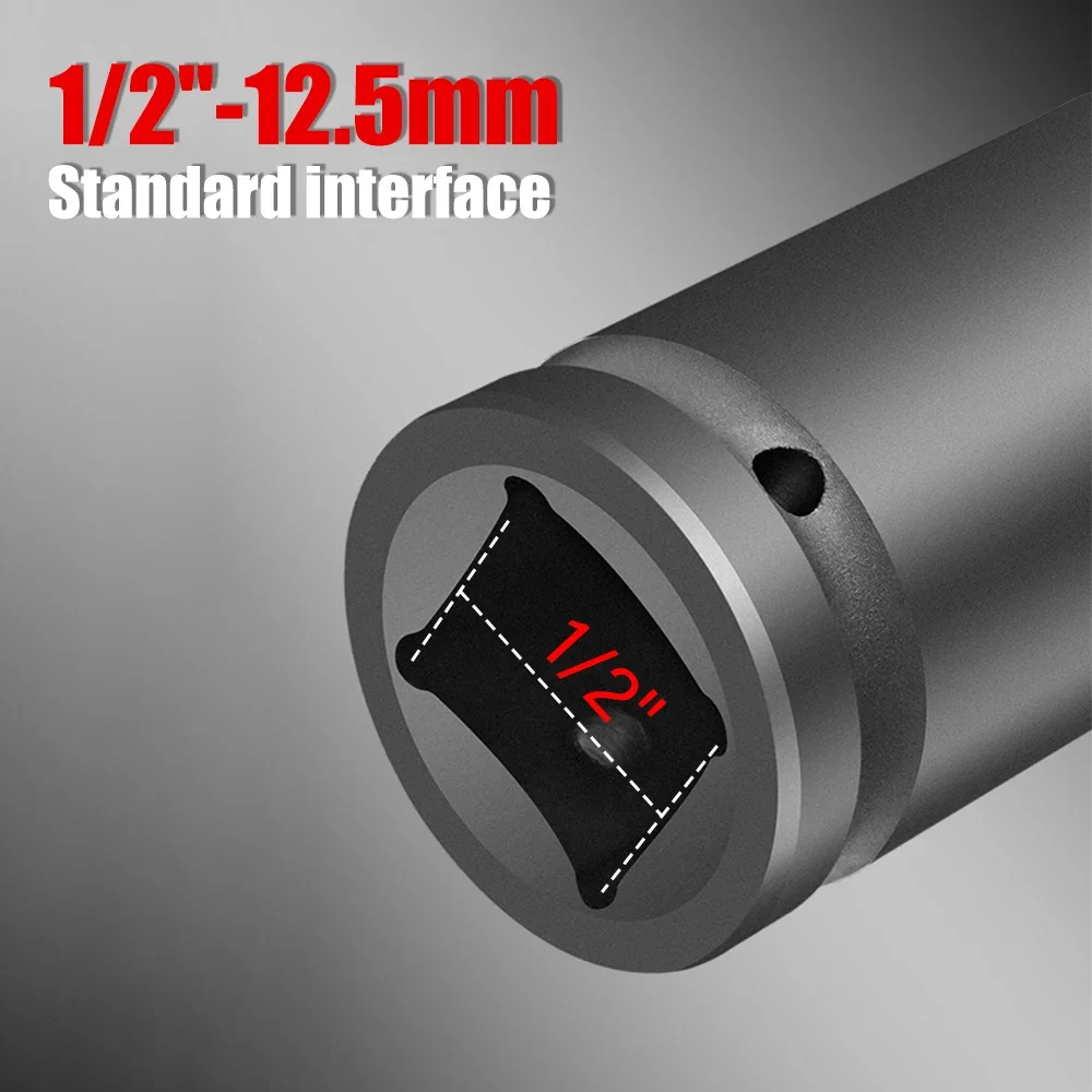 4pcs 30-36mm 1/2 inch Hex Socket Wrench Head Used on Ratchet Wrench Drill Torque Spanner Deep Sleeve for Pneumatic Electric Tool 3